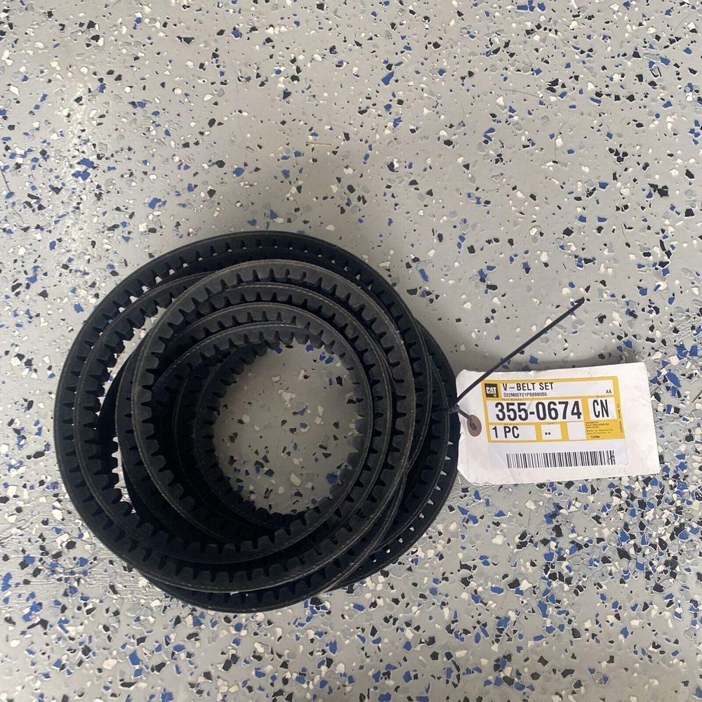 Genuine CAT  V-Belt Set 355-0674 1‎ Piece New